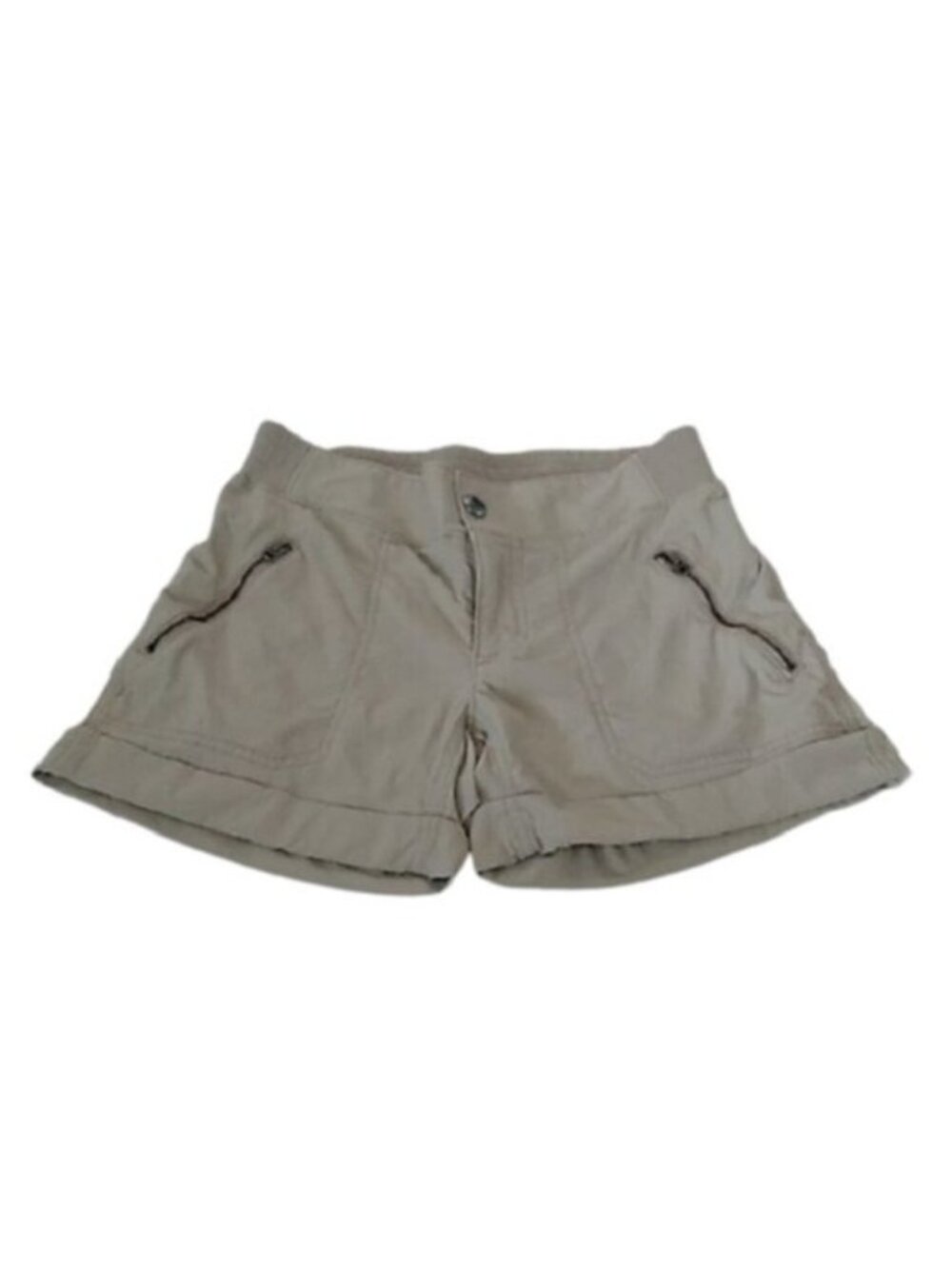 Athleta Utility Band Shorts, Beige, Size 0